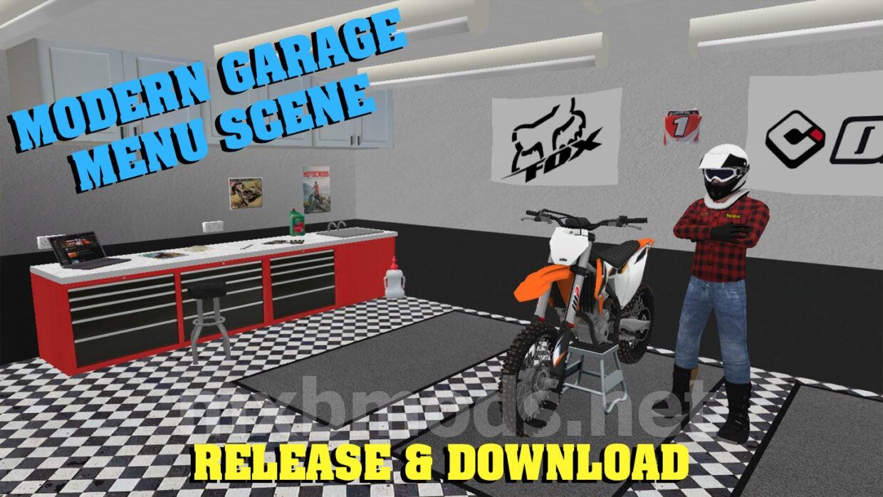 Modern Garage Menu Scene by BSA 75