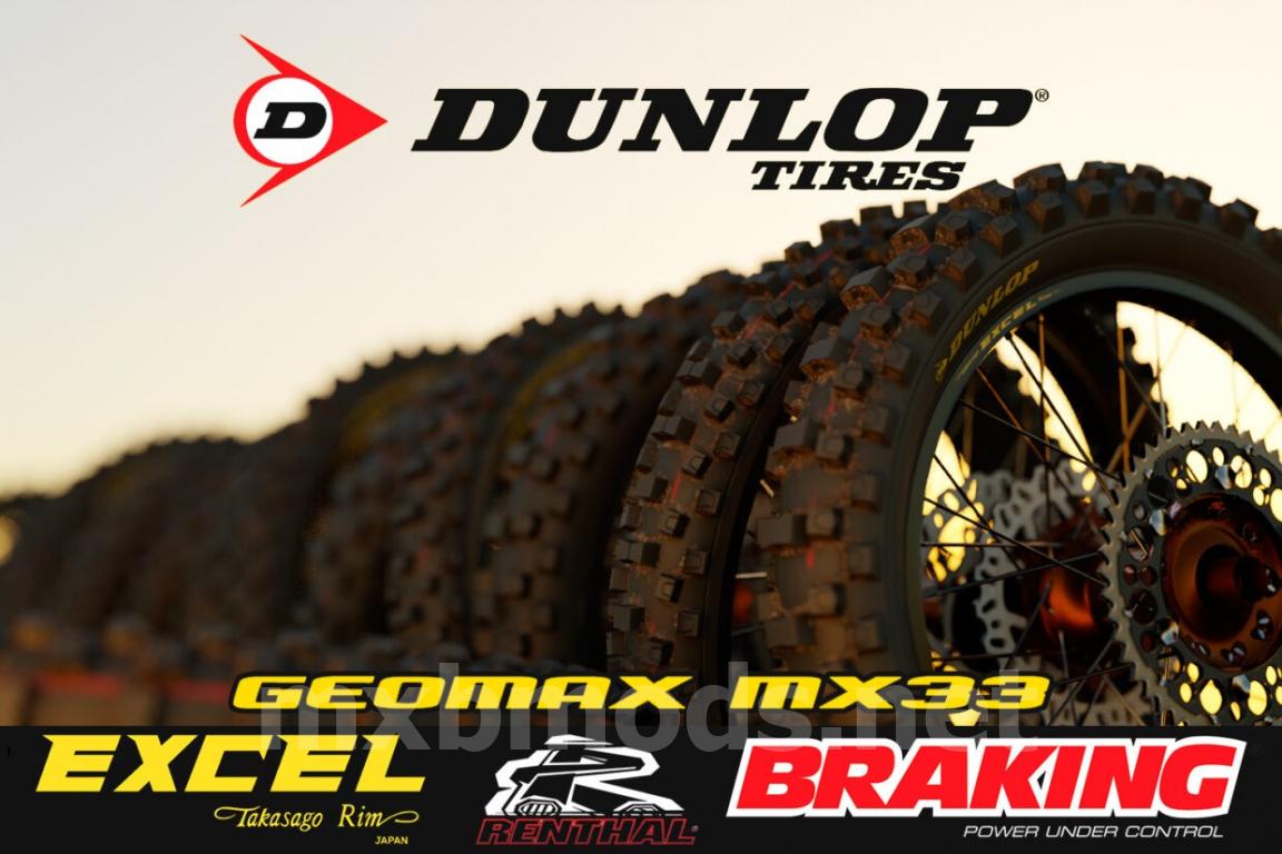 Dunlop Geomax MX33 + Excel Signature rims